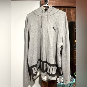 Mens Heather Grey Hoodie